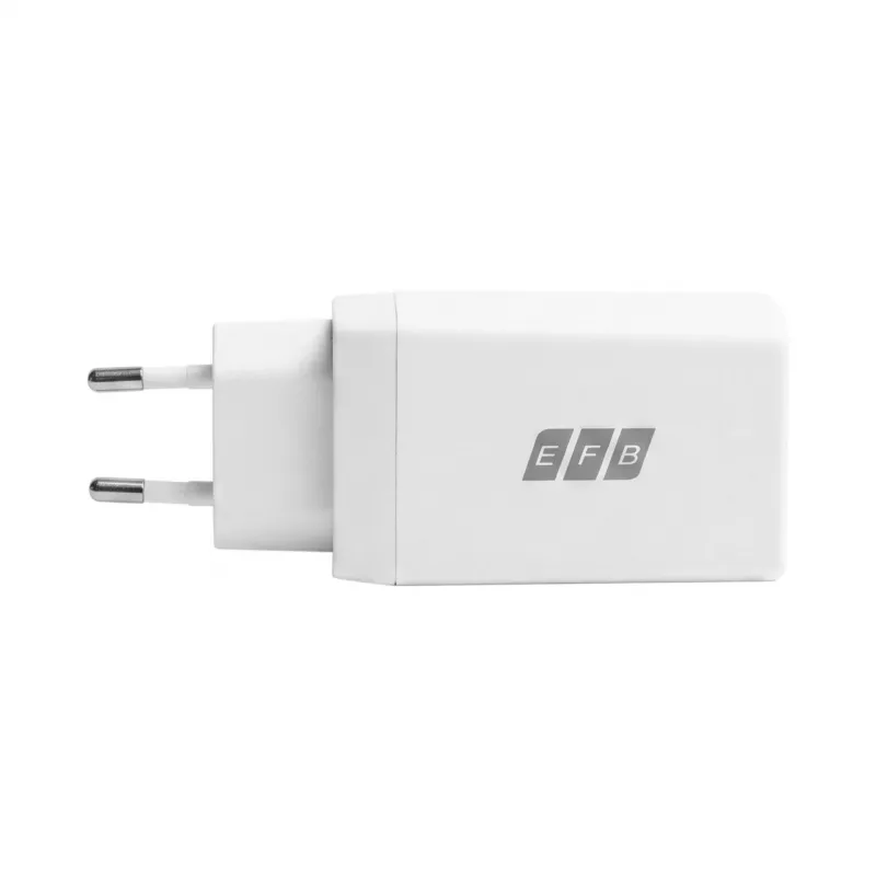 EFB Elektronik 65W GaN wandlader 2x USB-C + USB-A PD3.0 QC3.0 wit G651A2CE