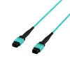 EFB Elektronik MPOF12MPOFOM3-2 MPO-PLUS bus naar MPO-PLUS bus OM3 12-vezel type B LSZH aqua patchkabel, 2 m