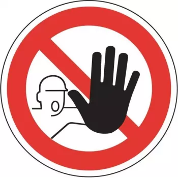 HEIN Industrieschilder 2209 verbodsbord - verboden toegang voor onbevoegden, kunststof, 200 x 300 mm, ASR A1.3/DIN EN ISO 7010