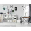 LEITZ Home Cube Opbergbox-set met 3 stuks, wit, 100% gerecycled golfkarton, afneembaar deksel 628288