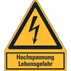 HEIN Industrieschilder 172863 hoogspanning levensgevaar waarschuwingscombinatiebord, kunststof