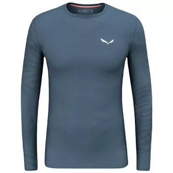 Salewa Cristallo Warm Amr L/S tee heren merino baselayer - Dark Denim, maat M