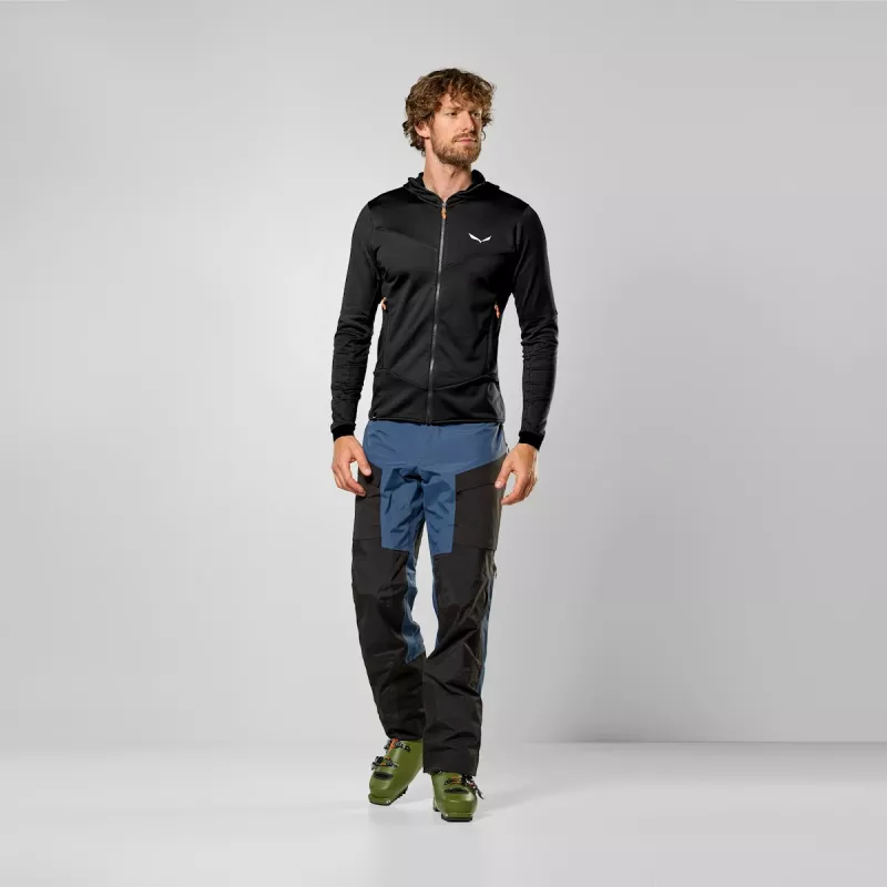 Salewa Sella Crevasse HD heren fleecejas - Black Out / XL