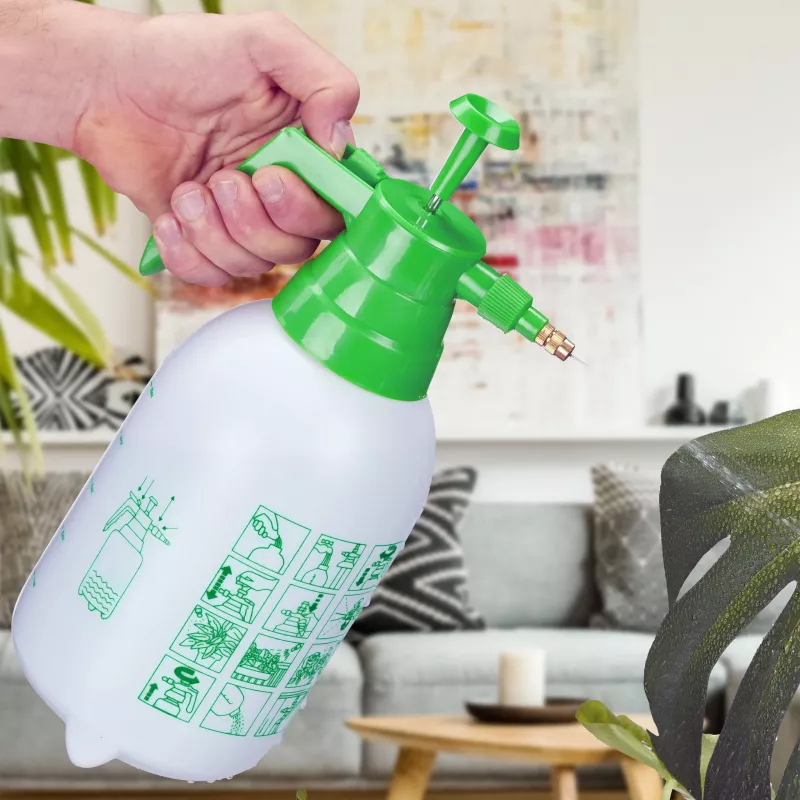 Relaxdays Pompdruksproeier, 2 L, wit/groen (10030042)
