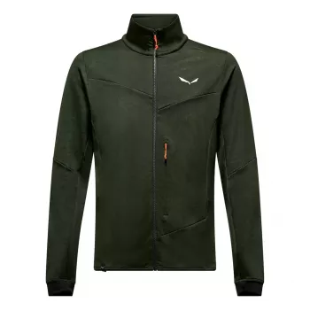 Salewa Sella Crevasse jas heren fleece - Dark Olive, maat M