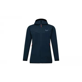 Salewa Puez Altavia PL HD jas dames capuchon fleece - Navy Blazer XS
