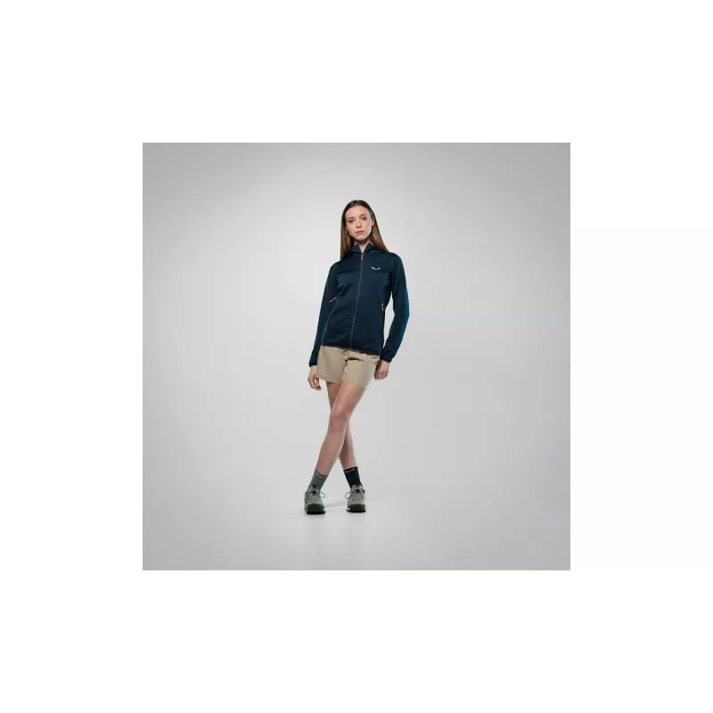 Salewa Puez Altavia PL HD jas dames capuchon fleece - Navy Blazer XS