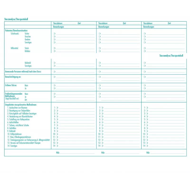 BOI valanalyse-/protocolformulieren, 50 blad (9206-00389)
