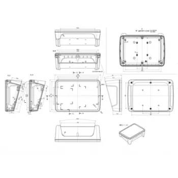 Bopla BoPad BOP 7.0 P-9005-SET display behuizing 215 x 150 x 75,70 mm ABS zwart (RAL 9005) 35107075.HMT1