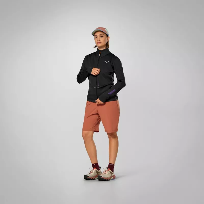 Salewa Pedroc PL 3 jas dames fleece - Black Out XXS