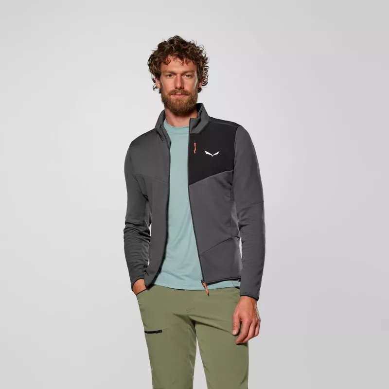 Salewa Ortles Fleece FZ heren fleecejas - Onyx, maat L