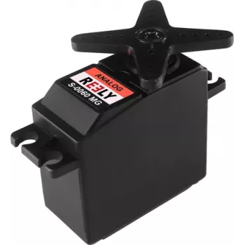 Reely Standaard-servo S-0060 MG analoge servo metalen tandwieloverbrenging JR-stekker RE-6605913