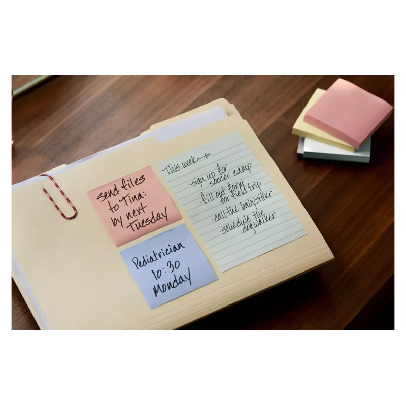 3M Post-it Recycling Notes 655-1RPT-N, 127 x 76 mm, paars, 100 vel, 100% recyclingpapier