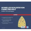 Bosch 2608901652 schuurbladen voor multischuurmachine, 93 x 102 mm, korrel 60, 10-pack