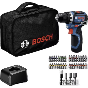 Bosch Professional 12 V 2 Ah borstelloze accu-combiboorschroefmachine met 2 accu's en oplader 0615A500CF