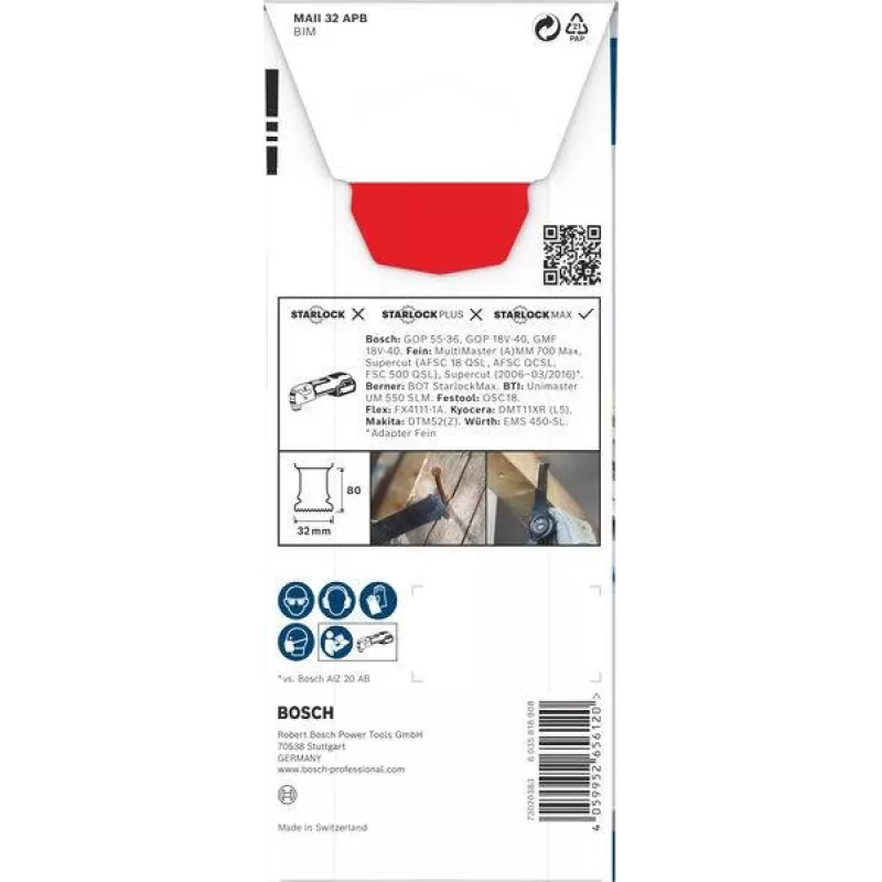Bosch bi-metaal multimess 32 mm StarlockPlus inlegzaagblad 2608669133