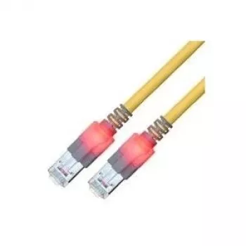 ZVK GMBH Easylan DualBoot LED patchkabel RJ45 S/FTP Cat.6 (Class E), met saCon stekker, LSOH, geel, 25 m CS1OYCDCD0250