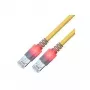 ZVK GMBH Easylan DualBoot LED patchkabel RJ45 S/FTP Cat.6 (Class E), met saCon stekker, LSOH, geel, 25 m CS1OYCDCD0250