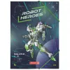 BRUNNEN verzamelmap ROBOT HEROES DIN A4 donkerblauw mint 1041604421