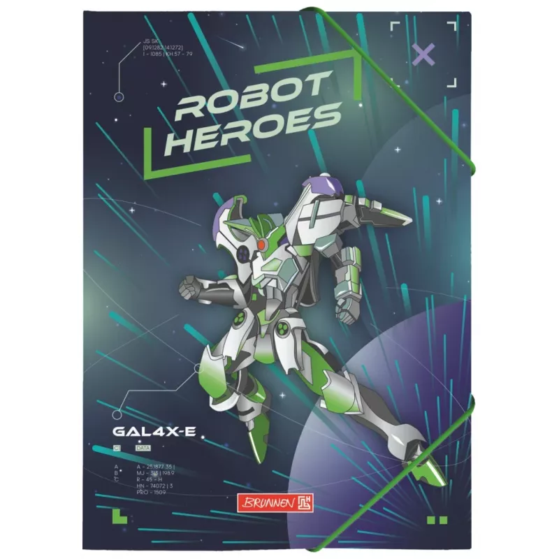 BRUNNEN verzamelmap ROBOT HEROES DIN A4 donkerblauw mint 1041604421
