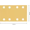 Bosch Accessories 2608901663 schuurbladen voor vlakschuurmachine, korrel 120, 133 x 80 mm, 50 stuks