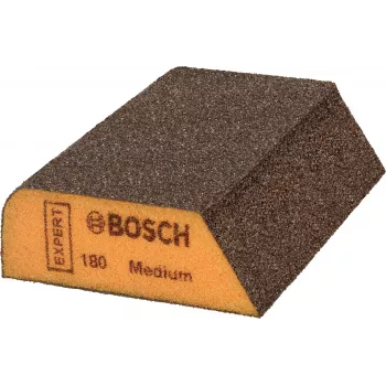 Bosch EXPERT M475 schuimspons, K120 medium, aluminiumoxide, nat & droog, rechthoekig blok 2608621921