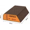 Bosch EXPERT M475 schuimspons, K120 medium, aluminiumoxide, nat & droog, rechthoekig blok 2608621921