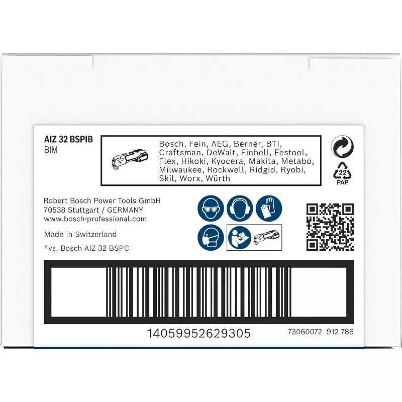 BOSCH PRO AIZ 32 BSPIB StarlockPlus inlegzaagblad, 32 x 50 mm, bi-metaal 2608669073