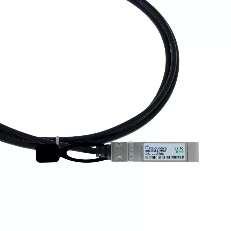 BlueLAN 10GBASE-CR passieve SFP+ naar SFP+ Direct Attach kabel, 1m, AWG30 (747521101-BL)