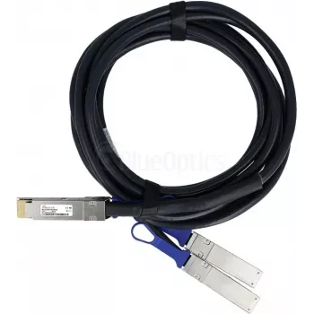 BlueLAN compatibele Mellanox MCP7H50-V003R26 passieve 200G QSFP56 naar 2x100G QSFP56 Direct Attach breakout-kabel, 3m, AWG26 MCP7H50-V003R26-BL
