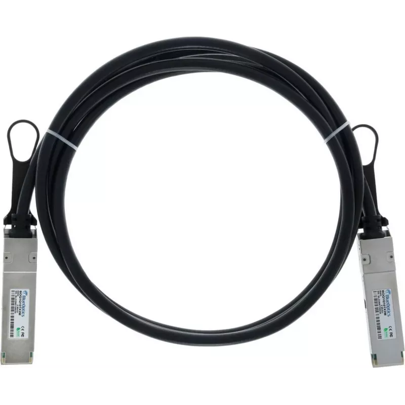 BLUELAN compatibele Amphenol NJAAKK-0007 QSFP112 Direct Attach-kabel, 400GBASE-CR4, Infiniband, 1,5 m (NJAAKK-0007-BL)