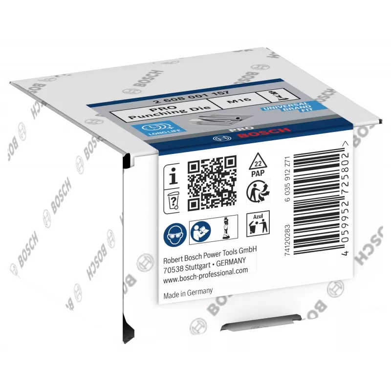 Bosch 2608001157 crimpmatrijzenset voor buiskabelschoenen en verbinders, 300 mm²