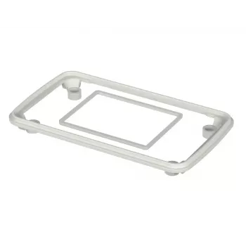 Bopla BOP 500 DI Bopad IP65 afdichting - RAL 9016 decoratieve afdichting TPE (geurneutraal speciaal rubber) wit (L x B x H) 131 x 76 x 13,2 mm 1 stuks 35250006
