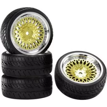 Reely 1:10 on-road compleetwiel Racing CLS goud 1 stk RE-6702300