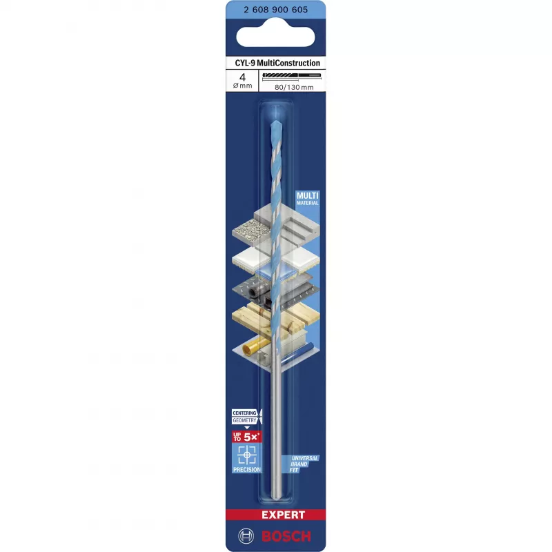 Bosch EXPERT CYL-9 MultiConstruction boor 4 x 130 mm 2608900605