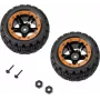 Reely RE-7042668 1:10 on-road wielset (2 stuks, 65 mm, 12 mm zeskant, zwart)