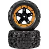 Reely RE-7042668 1:10 on-road wielset (2 stuks, 65 mm, 12 mm zeskant, zwart)