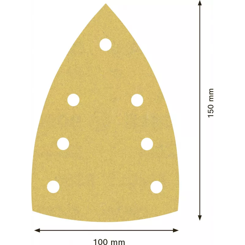 Bosch Expert M480 schuurblad voor multischuurmachine, korrel 180, 150 x 100 mm, 50-pack 2608901644