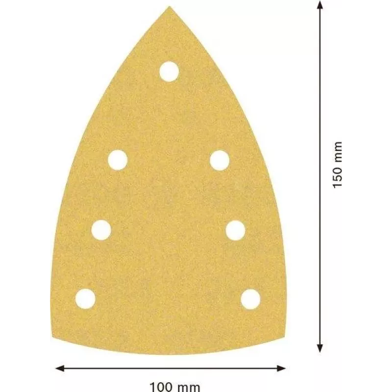 Bosch Expert M480 schuurblad voor multischuurmachine, korrel 180, 150 x 100 mm, 50-pack 2608901644