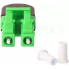 BLUELAN BlueOptics glasvezel-loopback-adapter OM5 50/125µm multimode LC/UPC duplex, limoengroen, keramische ferrule, -40°C tot +85°C (BOLBLCOM5)