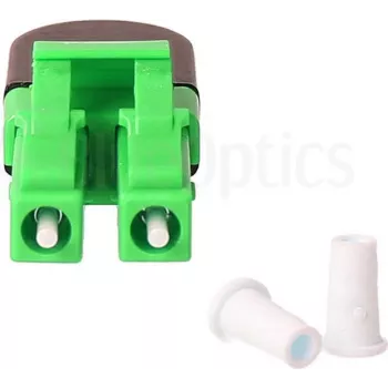 BLUELAN BlueOptics glasvezel-loopback-adapter OM5 50/125µm multimode LC/UPC duplex, limoengroen, keramische ferrule, -40°C tot +85°C (BOLBLCOM5)