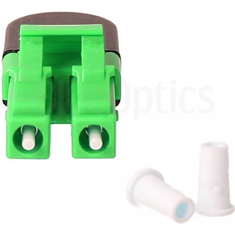 BLUELAN BlueOptics glasvezel-loopback-adapter OM5 50/125µm multimode LC/UPC duplex, limoengroen, keramische ferrule, -40°C tot +85°C (BOLBLCOM5)