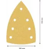 Bosch Accessories 2608901641 schuurbladen voor multischuurmachine, korrel 60, 150 x 100 mm, 50-pack