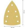 Bosch Accessories 2608901641 schuurbladen voor multischuurmachine, korrel 60, 150 x 100 mm, 50-pack