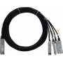 BlueLAN 40GBASE-CR4 QSFP naar 4x 10GBASE-CR SFP+ passieve Direct-Attach-breakout-kabel, 2 m, AWG30, Centec-compatibel CAB-Q-S-1M-CT-BL