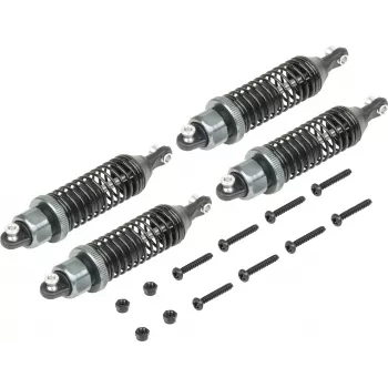 Reely RE-7083021 aluminium oliegevulde schokdemper-set (2 stuks, 90 mm, blauw)