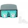BLUELAN BlueOptics glasvezel-loopback-adapter OM3 50/125µm multimode SC/UPC duplex, aqua/turkoois, keramische ferrule, -40°C tot +85°C (BOLBSCOM3)