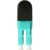 BLUELAN BlueOptics OM3 LC/UPC duplex multimode glasvezel loopback-adapter, aqua, keramische ferrule, -40°C tot +85°C BOLBLCOM3