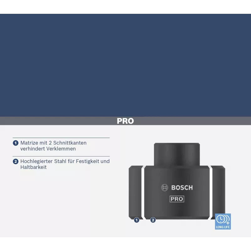 Bosch 2608001163 Crimpmatrijs voor buiskabelschoenen en verbinders 70 mm²