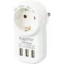 Sygonix SY-4755856 Tussenstekker met 2 USB-aansluitingen wit